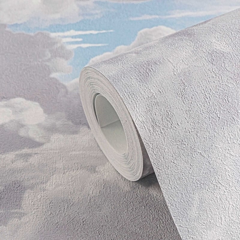 Cloud Motif Wallpaper - Grey/Blue - Michalsky Living - 39985-6Wallpaper199