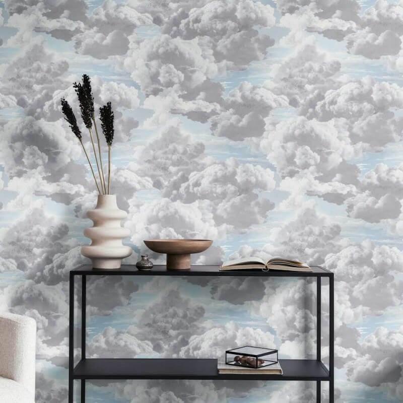 Cloud Motif Wallpaper - Grey/Blue - Michalsky Living - 39985-6Wallpaper199