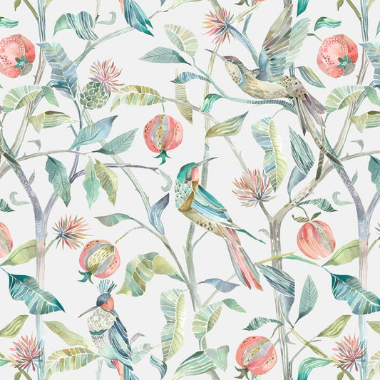 Colyford Wallpaper - Pomegranate - Voyage Maison - COLYFOR/WPO/POMWallpaper199