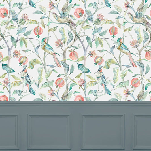 Colyford Wallpaper - Pomegranate - Voyage Maison - COLYFOR/WPO/POMWallpaper199
