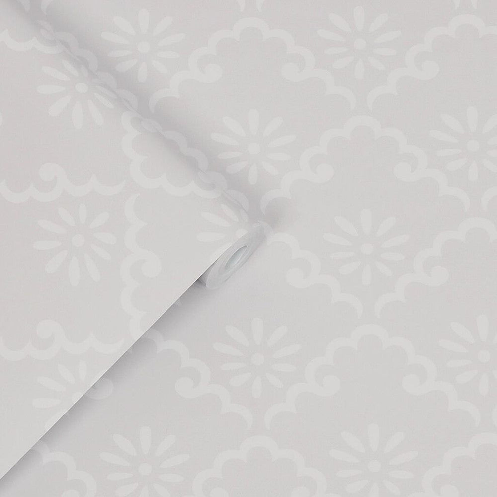 Coralie Wallpaper - Sugared Grey - Laura Ashley - 118476Wallpaper199