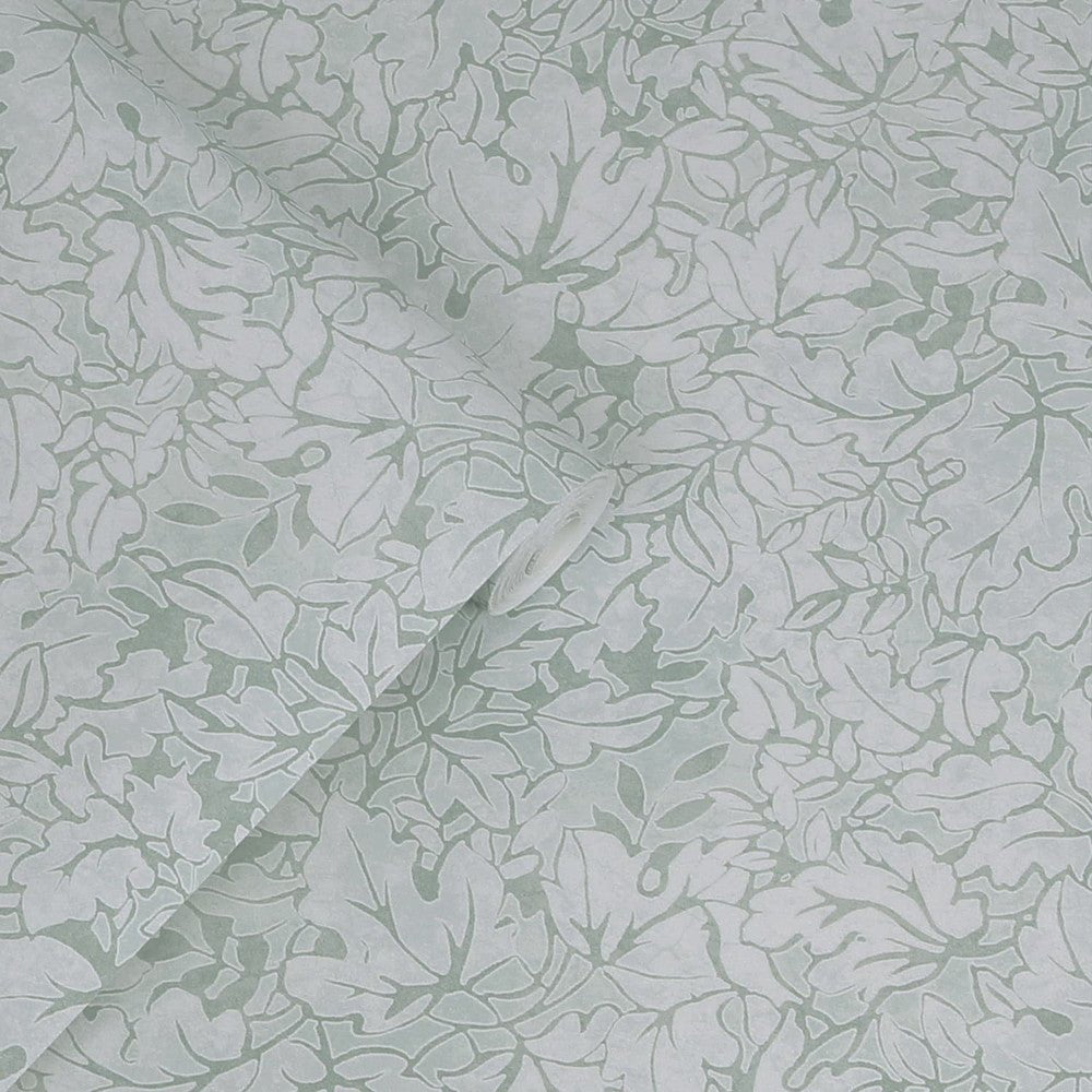 Corrina Leaf Wallpaper - Mineral Green - Laura Ashley - 121089Wallpaper199