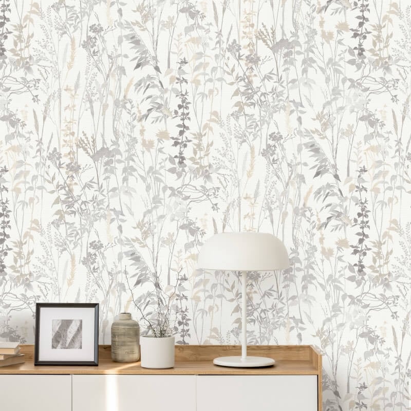 Cottage Leaf Meadow Wallpaper - Cream - Erismann - 10258 - 14Wallpaper199
