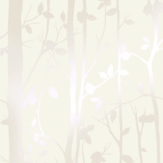 Cottonwood Wallpaper - Pearlescent White - Laura Ashley - 113341Wallpaper199