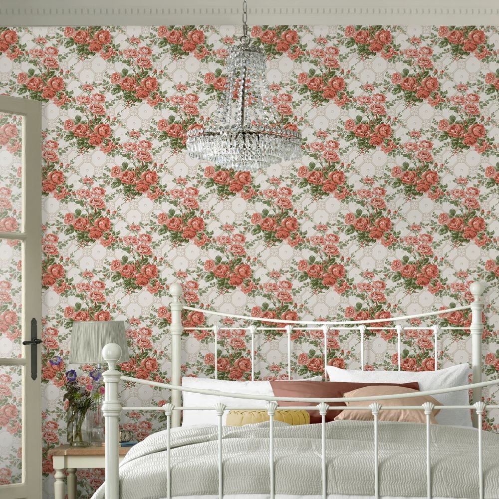 Country Roses Wallpaper - Old Rose Pink - Laura Ashley - 121081Wallpaper199