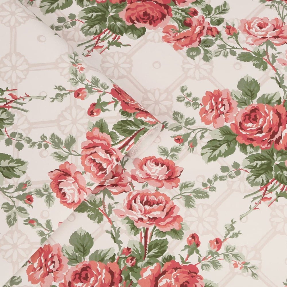 Country Roses Wallpaper - Old Rose Pink - Laura Ashley - 121081Wallpaper199