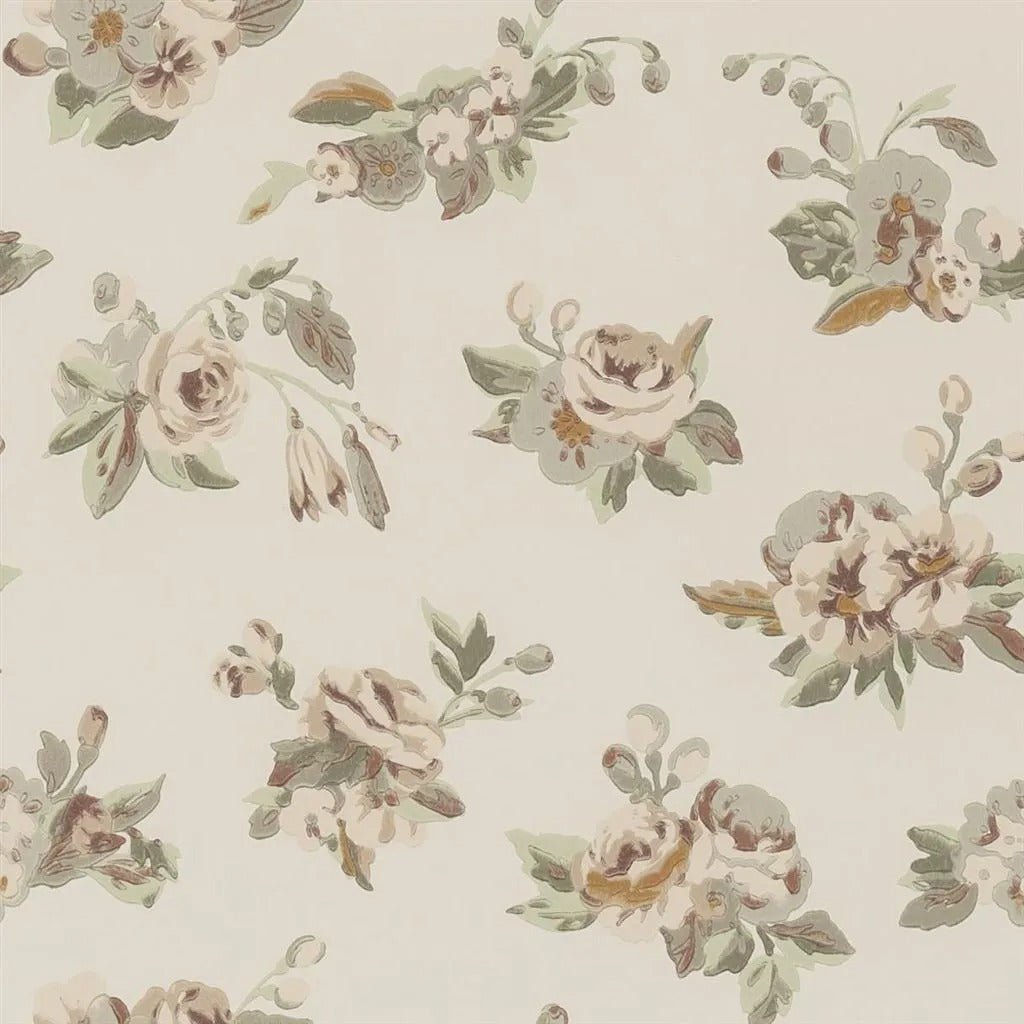Craven Street Flower Wallpaper - Birch - English Heritage - PEH0006/04Wallpaper199