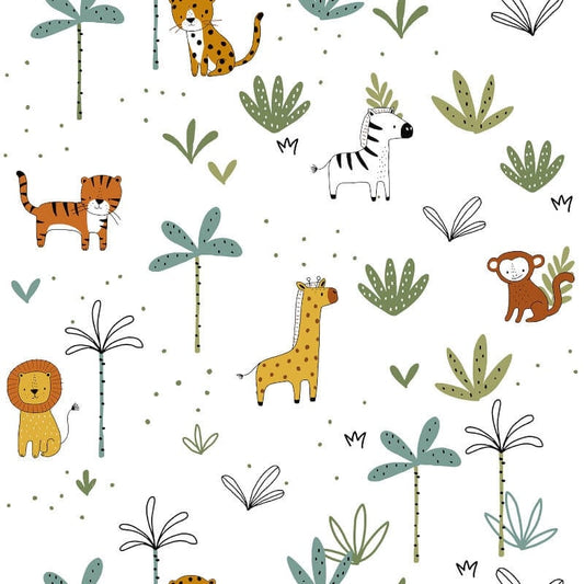 Cute Safari Wallpaper - Multi - Muriva - 577514Wallpaper199