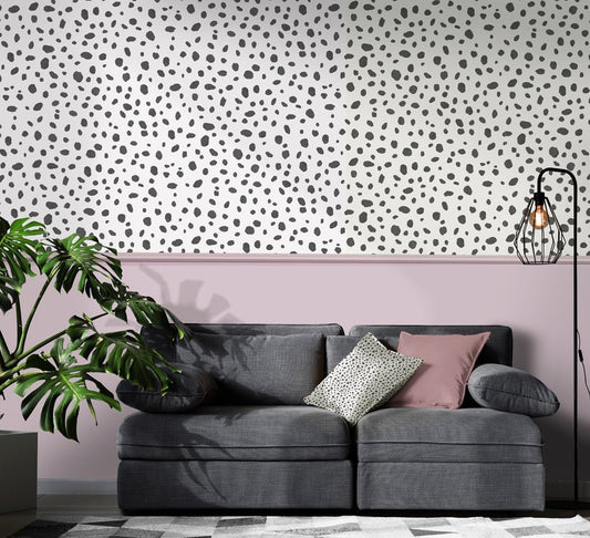 Dalmatian Wallpaper - Black and White - Holden Décor - 12940Wallpaper199