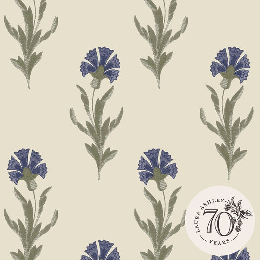 Dandelion Dusky Wallpaper - Seaspray Blue - Laura Ashley - 121068Wallpaper199