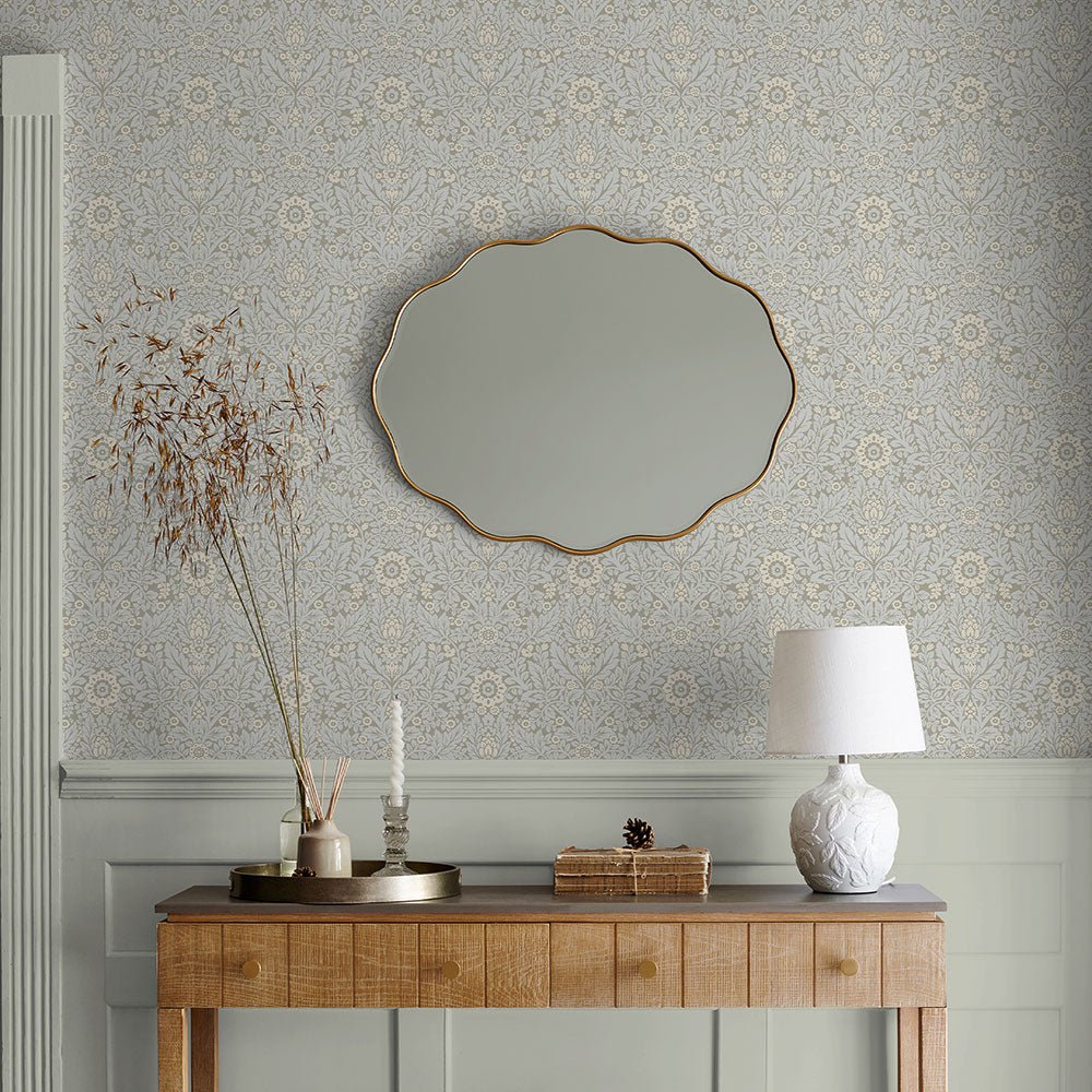 Delamore Wallpaper - Stone Grey - Laura Ashley - 140322Wallpaper199