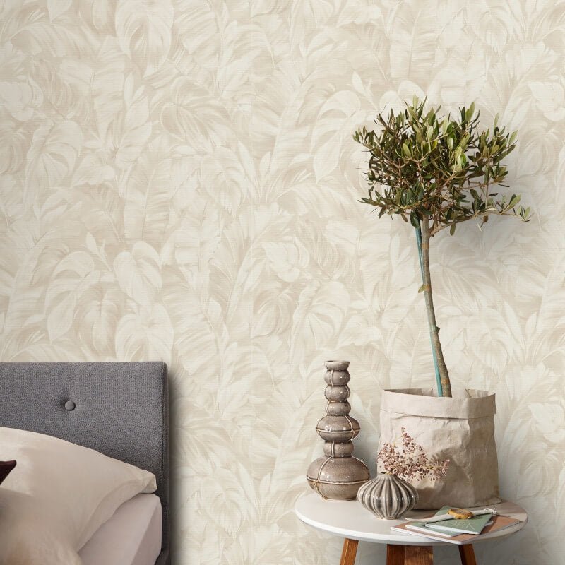 Deliciosa Leaves Wallpaper - Beige - Erismann - 10416 - 02Wallpaper199