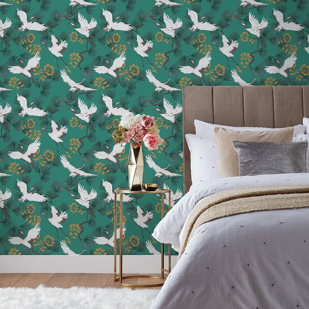 Demoiselle Wallpaper - Jade - Furn - DEMOISE/WP1/JADWallpaper199