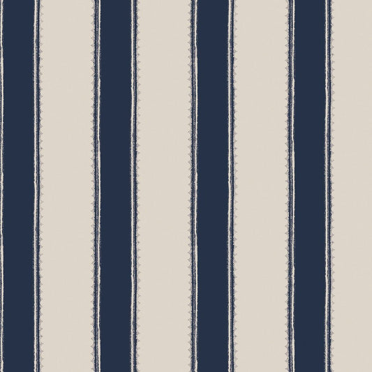 Denwick Stripe Wallpaper - Midnight Seapsray - Laura Ashley - 127404Wallpaper199
