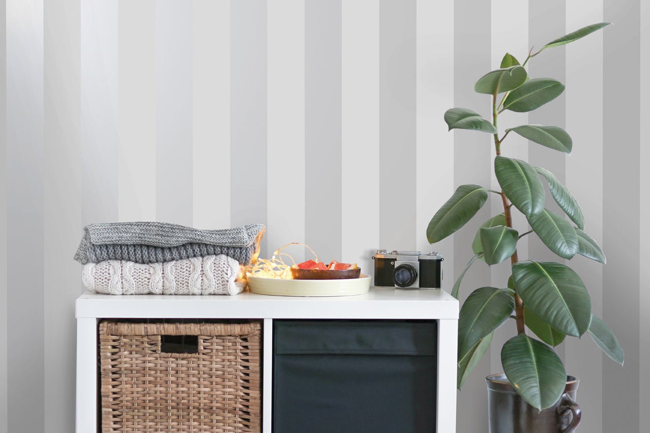 Dillan Stripe Wallpaper - Grey/Silver - Holden Décor - 12760Wallpaper199