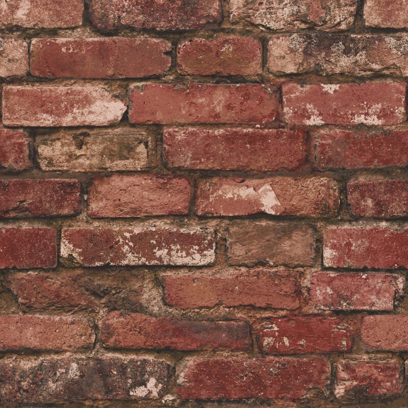Distinctive Rustic Brick Wallpaper - Red - Fine Décor - FD31285Wallpaper199