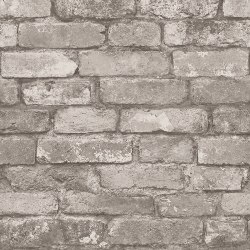 Distinctive Rustic Brick Wallpaper - Silver/Grey - Fine Décor - FD31286Wallpaper199