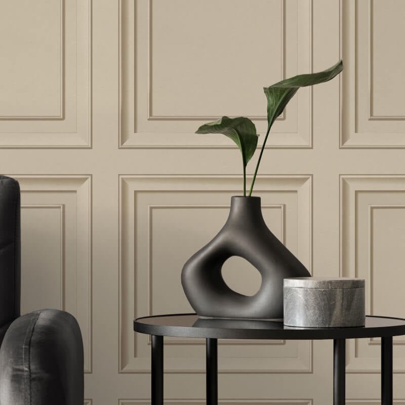 Distinctive Square Panel Wallpaper - Natural - Fine Décor - FD43680Wallpaper199
