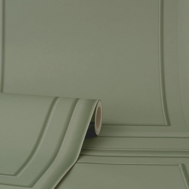 Distinctive Square Panel Wallpaper - Sage - Fine Décor - FD43390Wallpaper199