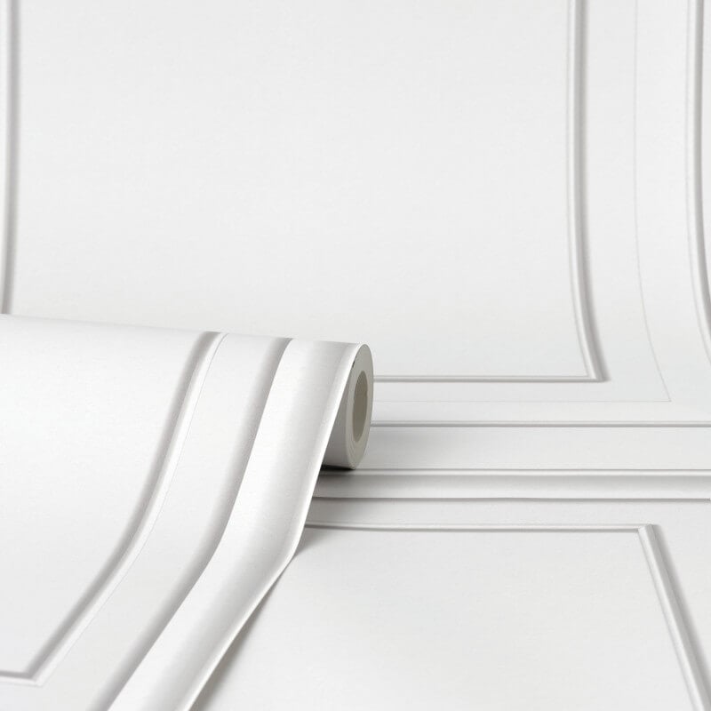 Distinctive Square Panel Wallpaper - White - Fine Décor - FD43298Wallpaper199
