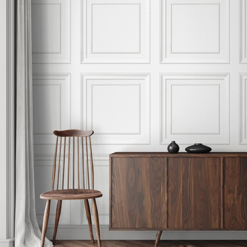 Distinctive Square Panel Wallpaper - White - Fine Décor - FD43298Wallpaper199