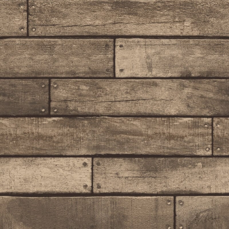 Distinctive Wooden Plank Effect Wallpaper - Brown - Fine Décor - FD31289Wallpaper199