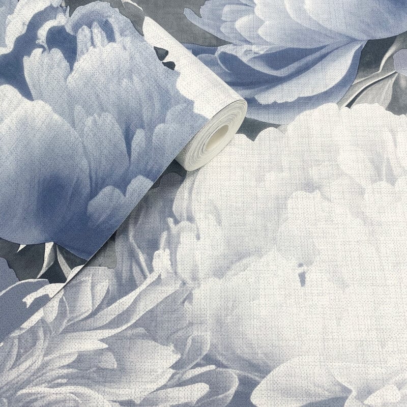 Doretta Floral Wallpaper - Grey/Blue - Muriva - 213302Wallpaper199