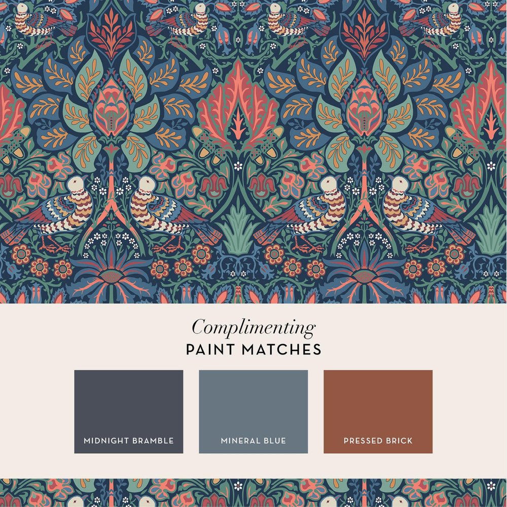Dove & Rose Wallpaper - Midsummer - 140477 - William MorrisWallpaper199