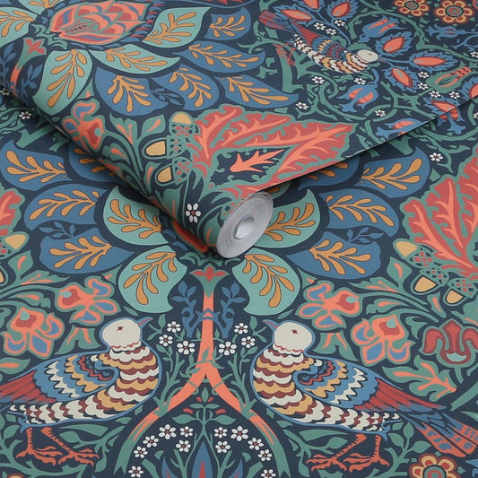 Dove & Rose Wallpaper - Midsummer - 140477 - William MorrisWallpaper199