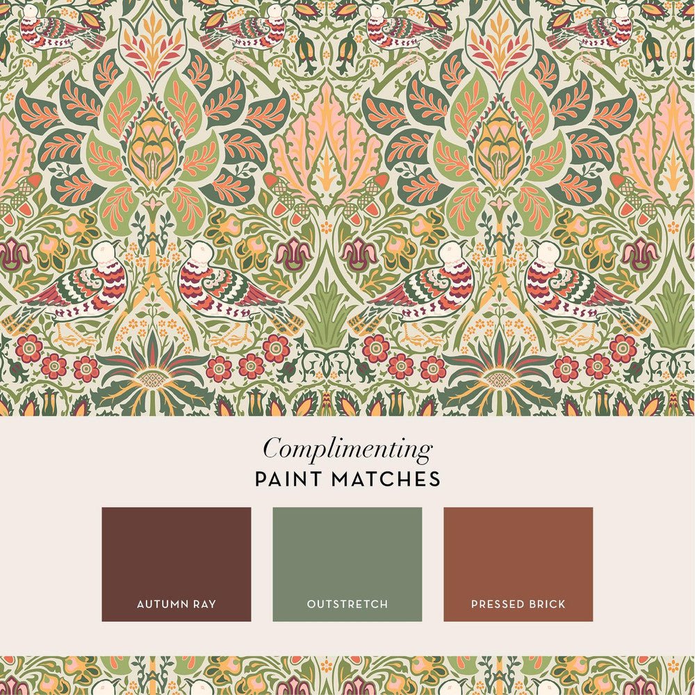 Dove & Rose Wallpaper - Olive - 140481 - William MorrisWallpaper199