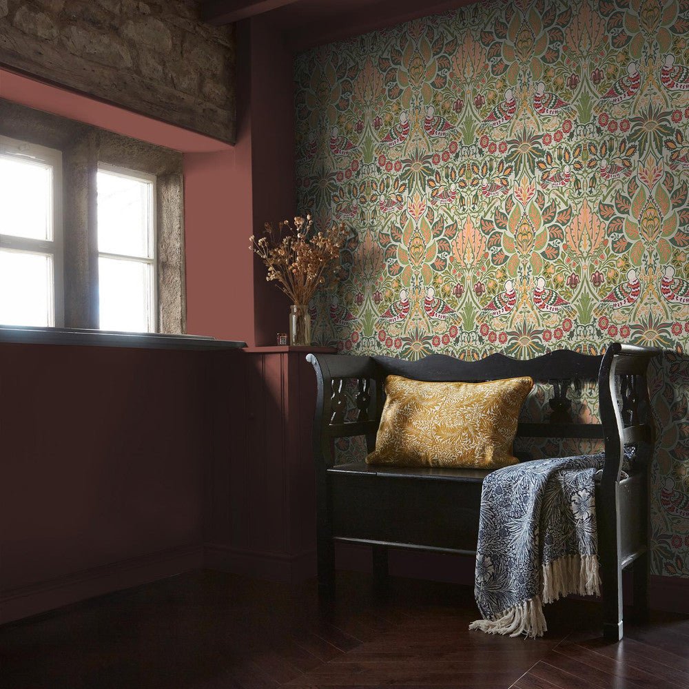 Dove & Rose Wallpaper - Olive - 140481 - William MorrisWallpaper199