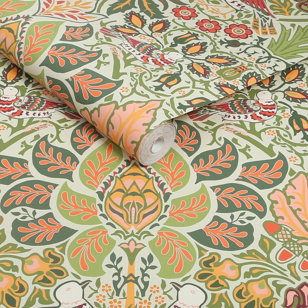 Dove & Rose Wallpaper - Olive - 140481 - William MorrisWallpaper199