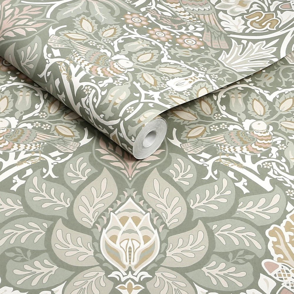 Dove & Rose Wallpaper - Spring Garden - 140482 - William MorrisWallpaper199