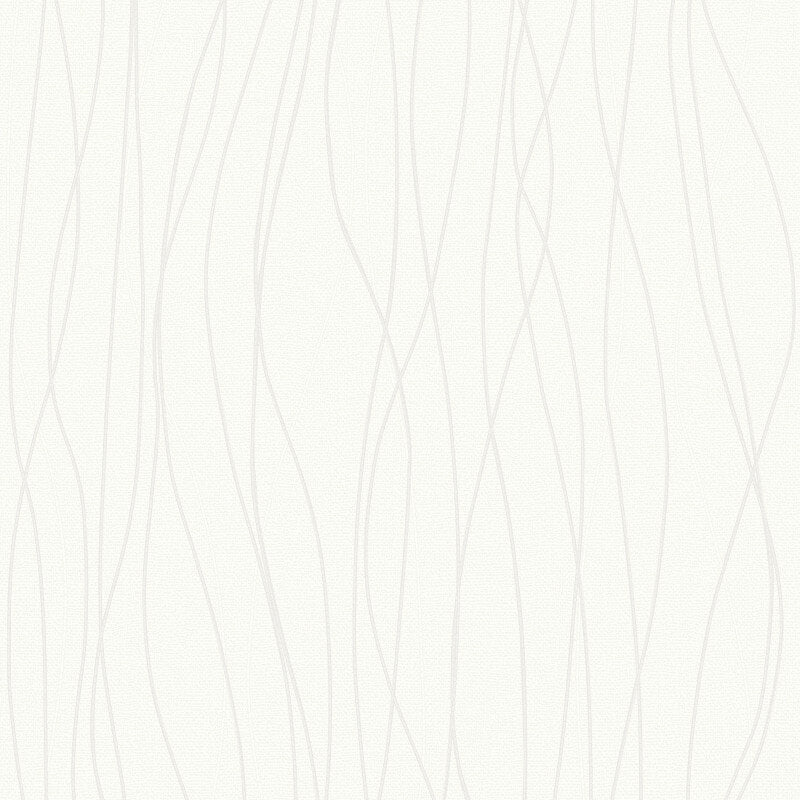 Eben Lines Metallic Wallpaper - White/Silver - Muriva - 328859Wallpaper199