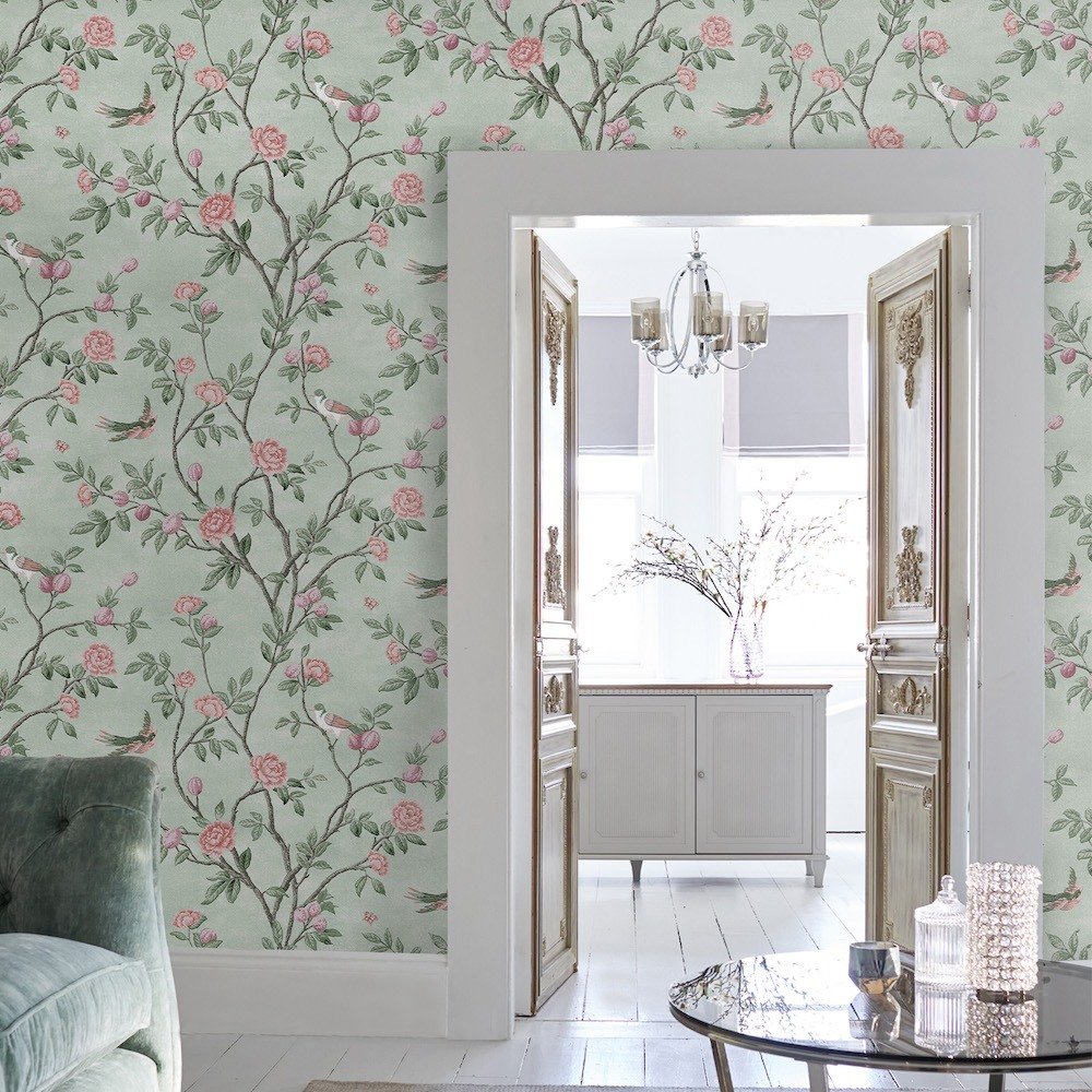 Eglantine Wallpaper - Eau de Nil - Laura Ashley - 113371Wallpaper199