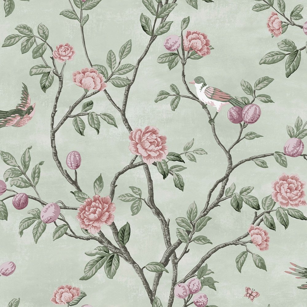 Eglantine Wallpaper - Eau de Nil - Laura Ashley - 113371Wallpaper199