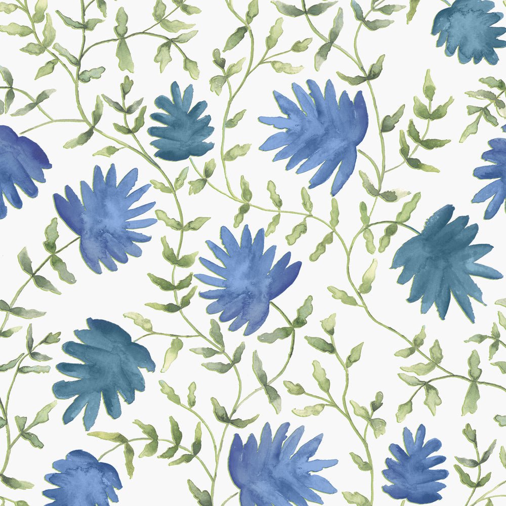Elai Wallpaper - Denim - Voyage Maison - ELAI/WPO/DENWallpaper199