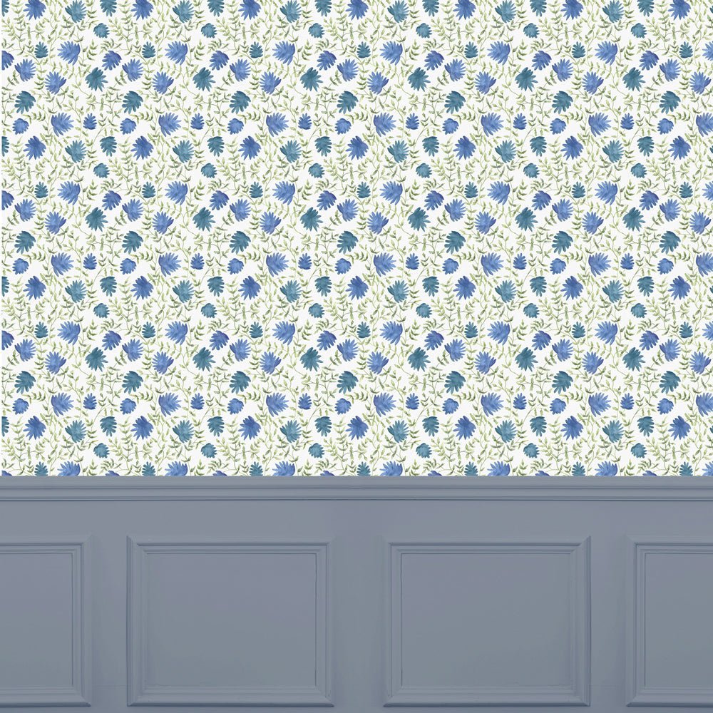 Elai Wallpaper - Denim - Voyage Maison - ELAI/WPO/DENWallpaper199