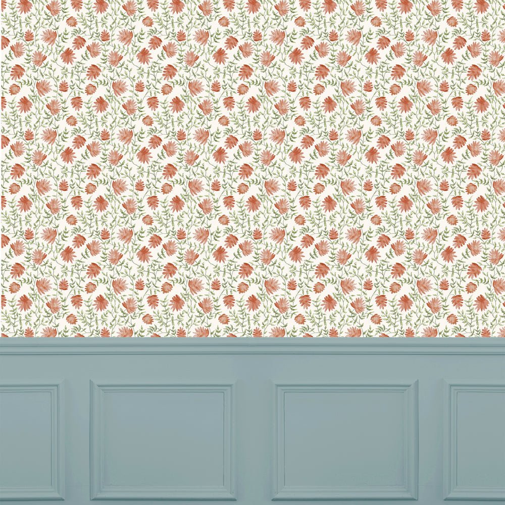 Elai Wallpaper - Terracotta - Voyage Maison - ELAI/WPO/TERWallpaper199