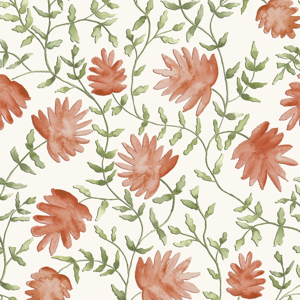 Elai Wallpaper - Terracotta - Voyage Maison - ELAI/WPO/TERWallpaper199
