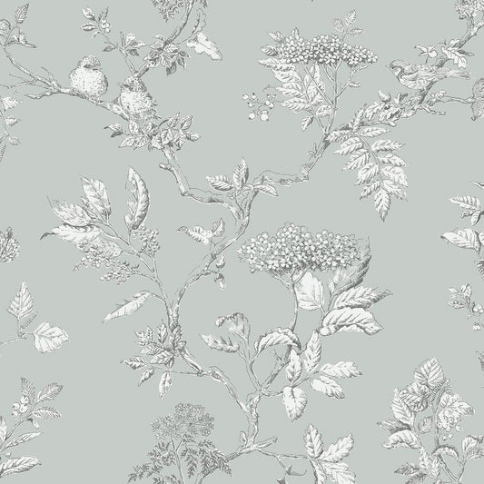 Elderwood Wallpaper - Duck Egg - Laura Ashley - 113345Wallpaper199