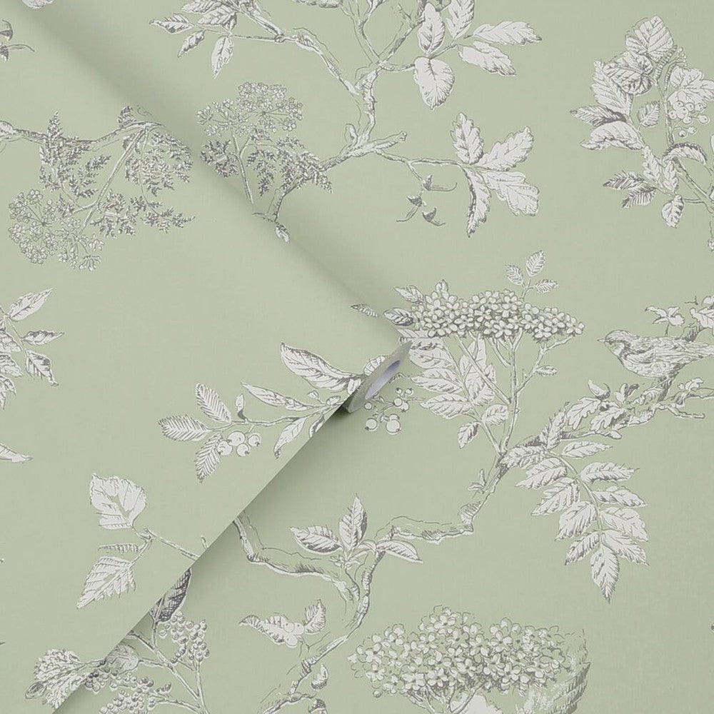 Elderwood Wallpaper - Sage - Laura Ashley - 113348Wallpaper199