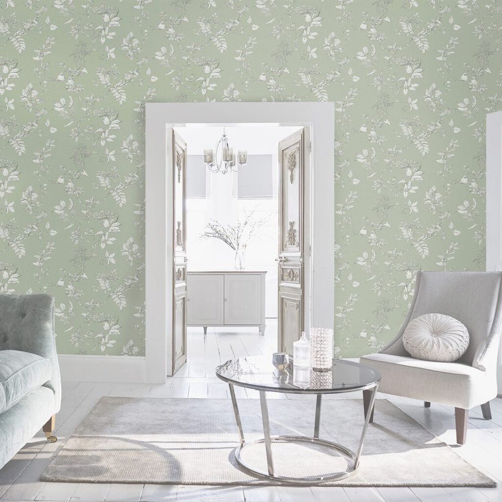 Elderwood Wallpaper - Sage - Laura Ashley - 113348Wallpaper199