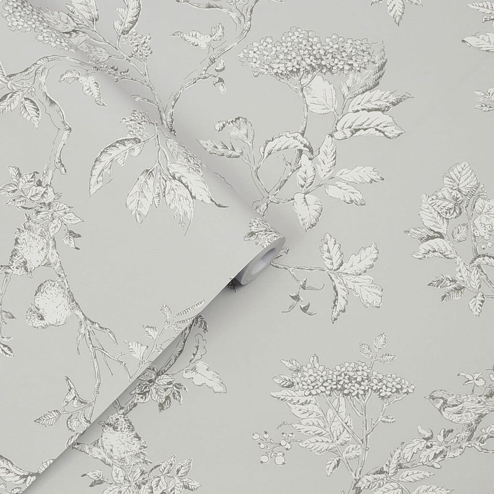 Elderwood Wallpaper - Steel - Laura Ashley - 113347Wallpaper199