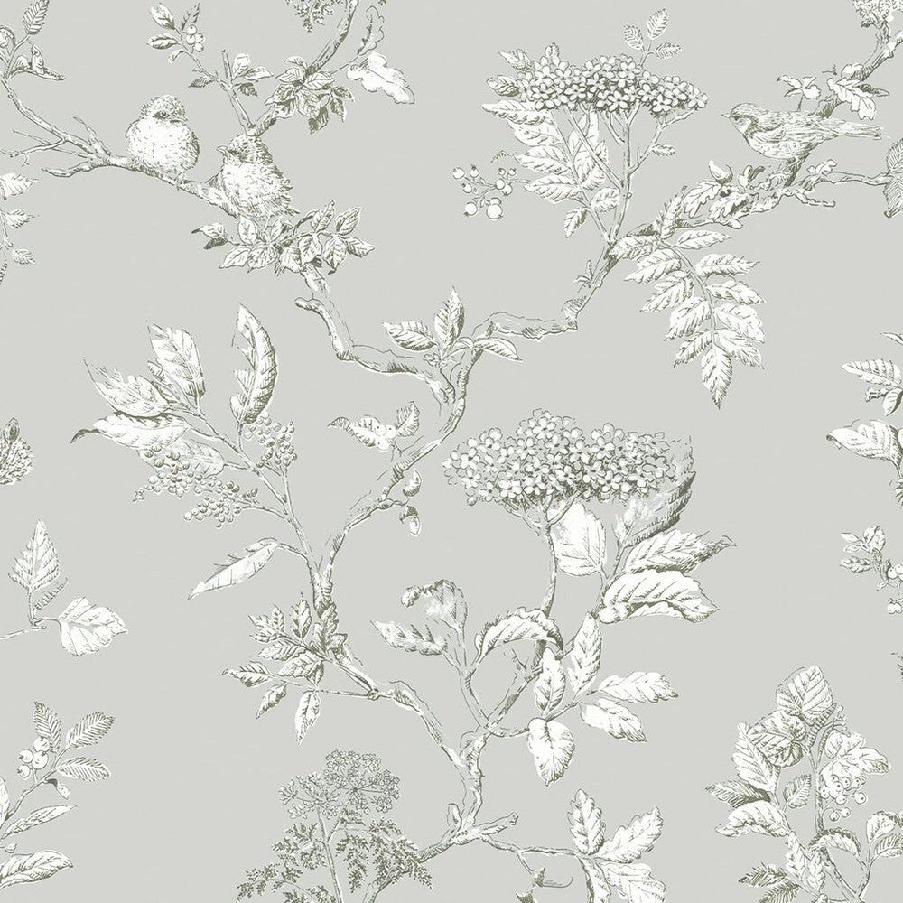 Elderwood Wallpaper - Steel - Laura Ashley - 113347Wallpaper199