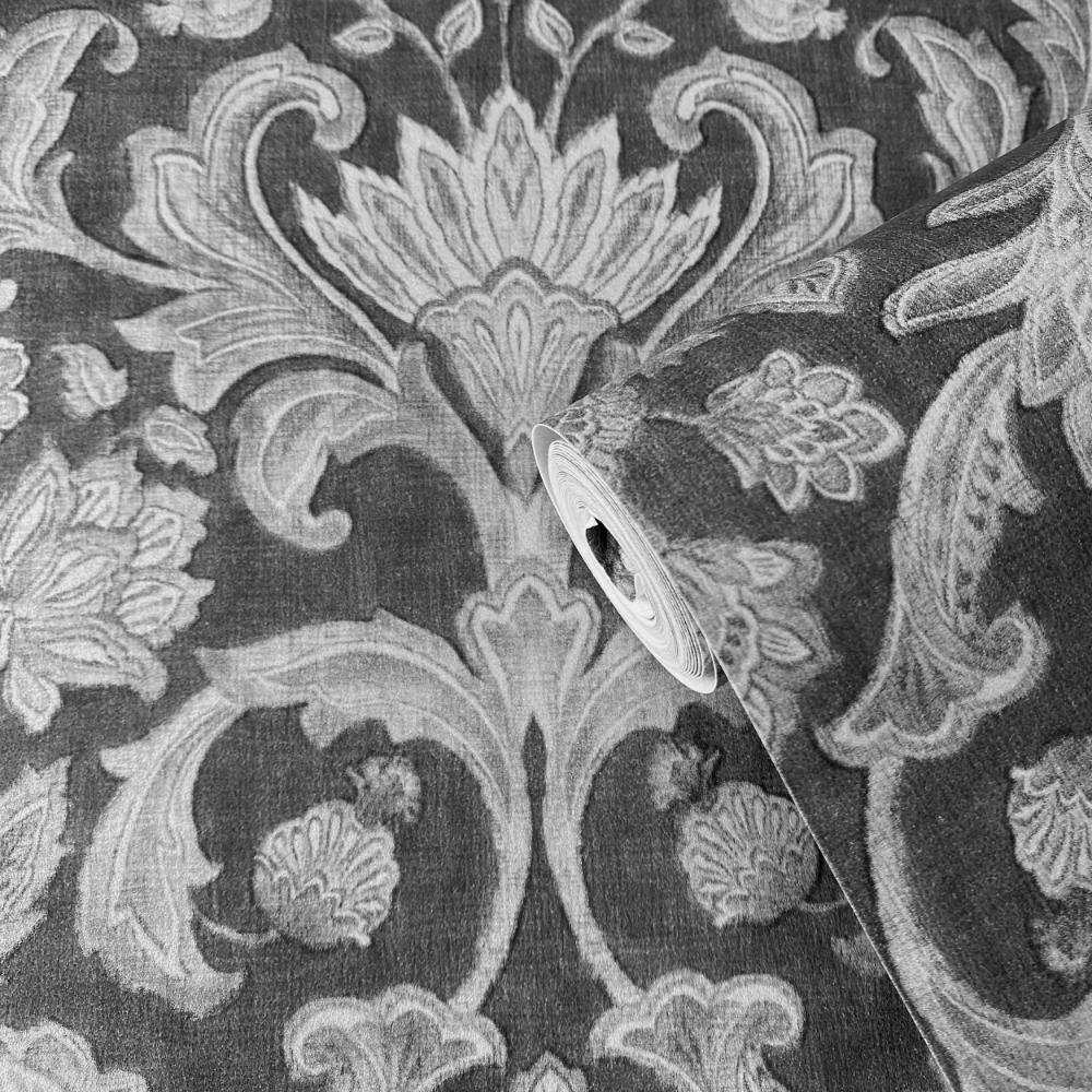 Elegance Damask Wallpaper - Blue - Galerie - DWP0354 - 05Wallpaper199