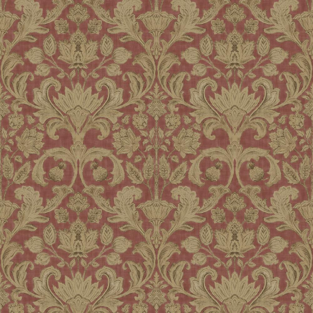 Elegance Damask Wallpaper - Red / Bronze Brown - Galerie - DWP0354 - 06Wallpaper199