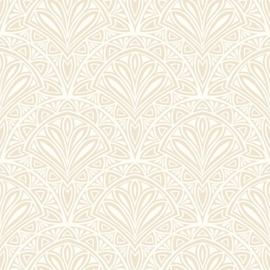 Elegance Deco Fan Wallpaper - Natural - Hoopla Walls - HWA1022WWallpaper199