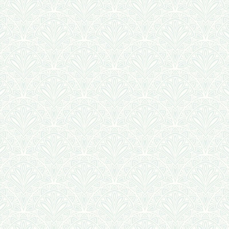 Elegance Ditsy Deco Fan Wallpaper - Sky - Hoopla Walls - HWA1268WWallpaper199