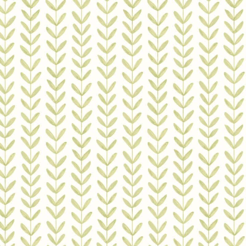 Elegance Ditsy Leaf Stripe Wallpaper - Apple - Hoopla Walls - HWA1226WWallpaper199